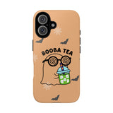 Cute Ghost Booba Tea Phone Case, Halloween Phone Cover, Boo Tea Cell Case, Kawaii Phone Accessory, Fall Vibes Phone Case