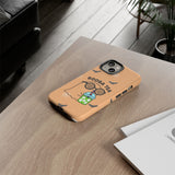 Cute Ghost Booba Tea Phone Case, Halloween Phone Cover, Boo Tea Cell Case, Kawaii Phone Accessory, Fall Vibes Phone Case