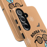 Cute Ghost Booba Tea Phone Case, Halloween Phone Cover, Boo Tea Cell Case, Kawaii Phone Accessory, Fall Vibes Phone Case
