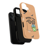 Cute Ghost Booba Tea Phone Case, Halloween Phone Cover, Boo Tea Cell Case, Kawaii Phone Accessory, Fall Vibes Phone Case