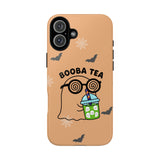 Cute Ghost Booba Tea Phone Case, Halloween Phone Cover, Boo Tea Cell Case, Kawaii Phone Accessory, Fall Vibes Phone Case