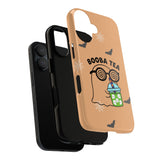 Cute Ghost Booba Tea Phone Case, Halloween Phone Cover, Boo Tea Cell Case, Kawaii Phone Accessory, Fall Vibes Phone Case