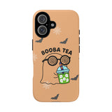 Cute Ghost Booba Tea Phone Case, Halloween Phone Cover, Boo Tea Cell Case, Kawaii Phone Accessory, Fall Vibes Phone Case