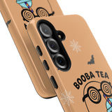 Cute Ghost Booba Tea Phone Case, Halloween Phone Cover, Boo Tea Cell Case, Kawaii Phone Accessory, Fall Vibes Phone Case