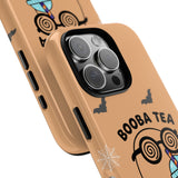 Cute Ghost Booba Tea Phone Case, Halloween Phone Cover, Boo Tea Cell Case, Kawaii Phone Accessory, Fall Vibes Phone Case