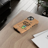 Cute Ghost Booba Tea Phone Case, Halloween Phone Cover, Boo Tea Cell Case, Kawaii Phone Accessory, Fall Vibes Phone Case