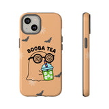 Cute Ghost Booba Tea Phone Case, Halloween Phone Cover, Boo Tea Cell Case, Kawaii Phone Accessory, Fall Vibes Phone Case