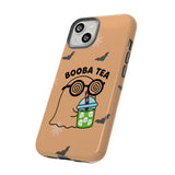 Cute Ghost Booba Tea Phone Case, Halloween Phone Cover, Boo Tea Cell Case, Kawaii Phone Accessory, Fall Vibes Phone Case