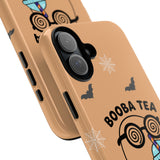 Cute Ghost Booba Tea Phone Case, Halloween Phone Cover, Boo Tea Cell Case, Kawaii Phone Accessory, Fall Vibes Phone Case