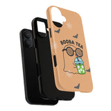 Cute Ghost Booba Tea Phone Case, Halloween Phone Cover, Boo Tea Cell Case, Kawaii Phone Accessory, Fall Vibes Phone Case