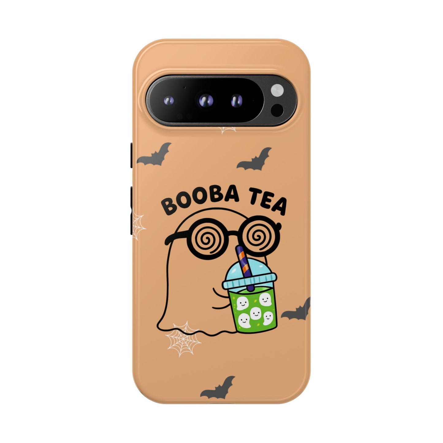 Cute Ghost Booba Tea Phone Case, Halloween Phone Cover, Booba Tea Cell Case, Kawaii Phone Accessory, Fall Vibes Phone Case