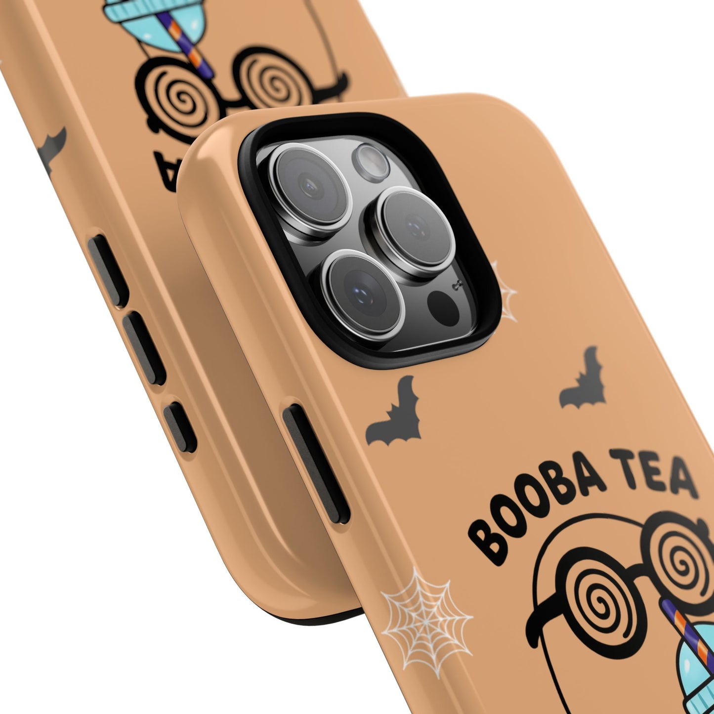 Cute Ghost Booba Tea Phone Case, Halloween Phone Cover, Booba Tea Cell Case, Kawaii Phone Accessory, Fall Vibes Phone Case