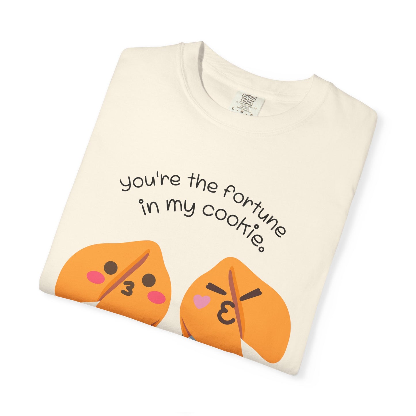 Cute Fortune Cookie Love T-Shirt - Funny Graphic Tee, Novelty Gift Shirt, Couple's Matching Outfit, Unisex Top