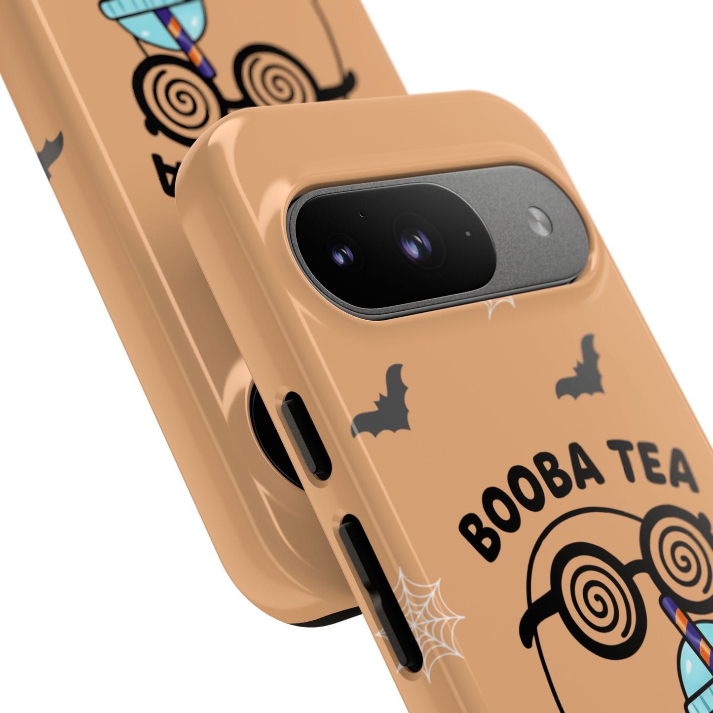 Cute Ghost Booba Tea Phone Case, Halloween Phone Cover, Booba Tea Cell Case, Kawaii Phone Accessory, Fall Vibes Phone Case