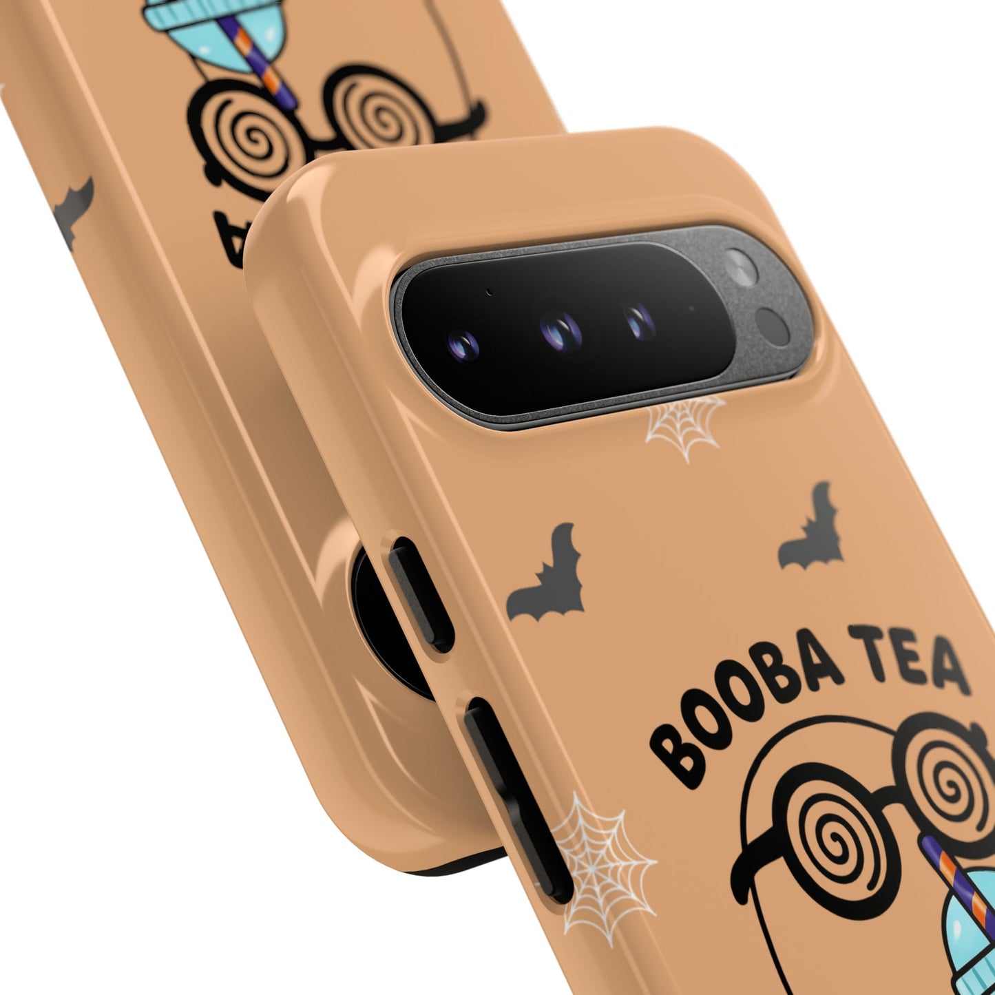 Cute Ghost Booba Tea Phone Case, Halloween Phone Cover, Booba Tea Cell Case, Kawaii Phone Accessory, Fall Vibes Phone Case
