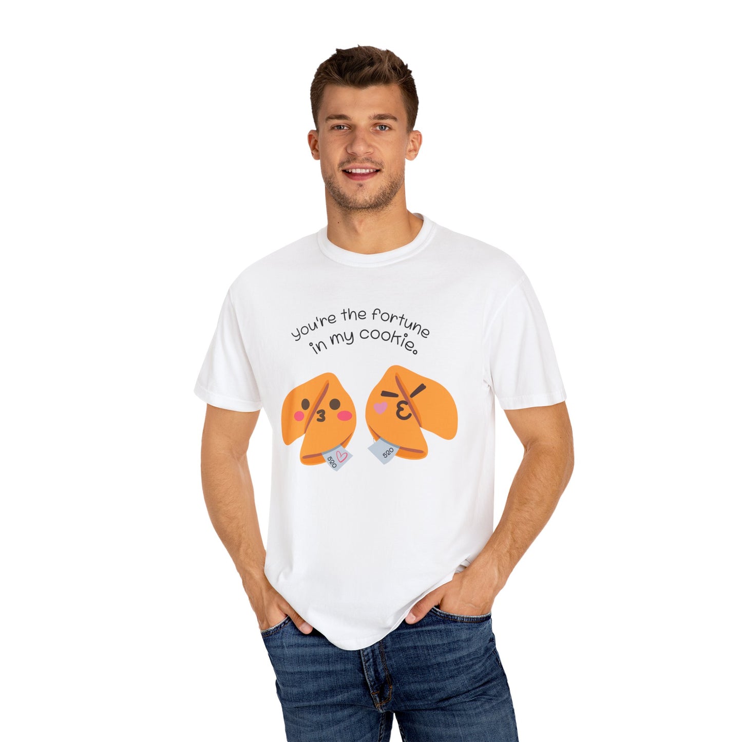 Cute Fortune Cookie Love T-Shirt - Funny Graphic Tee, Novelty Gift Shirt, Couple's Matching Outfit, Unisex Top