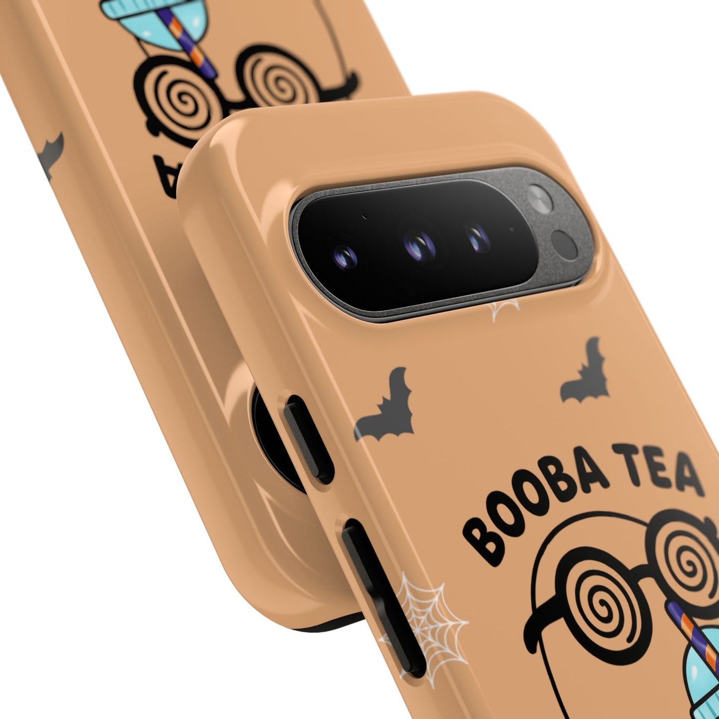 Cute Ghost Booba Tea Phone Case, Halloween Phone Cover, Booba Tea Cell Case, Kawaii Phone Accessory, Fall Vibes Phone Case