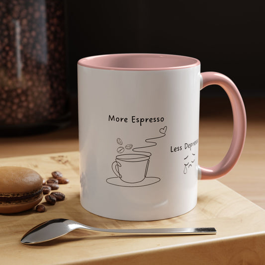 Espresso Motivation Coffee Mug - Coffee Lovers Gift, Unique Barista Gift, Cute Coffee Cup for Home, Funny Drinkware