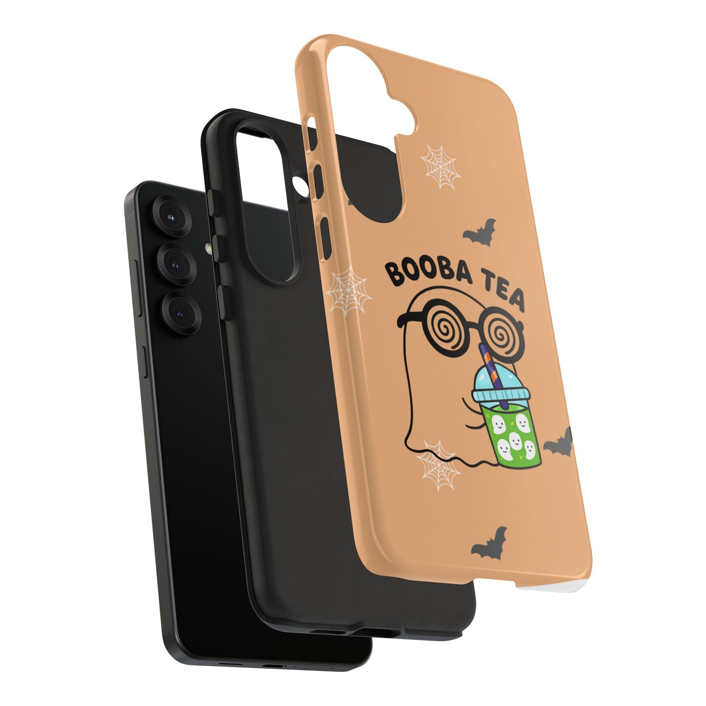 Cute Ghost Booba Tea Phone Case, Halloween Phone Cover, Booba Tea Cell Case, Kawaii Phone Accessory, Fall Vibes Phone Case