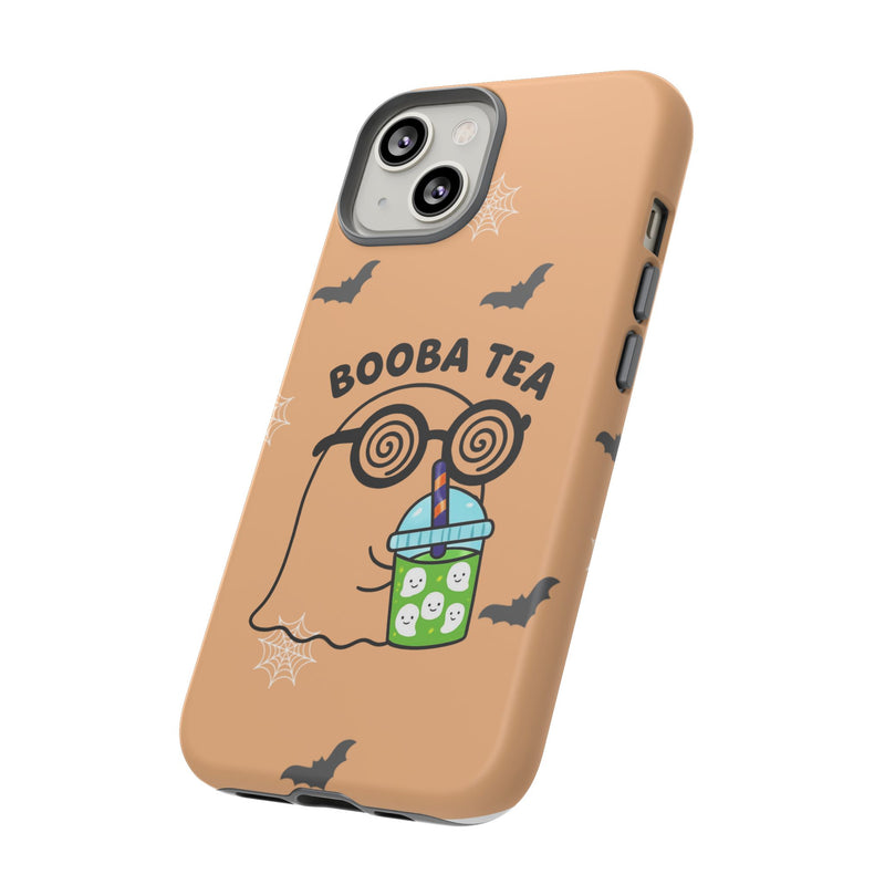 Cute Ghost Booba Tea Phone Case, Halloween Phone Cover, Boo Tea Cell Case, Kawaii Phone Accessory, Fall Vibes Phone Case