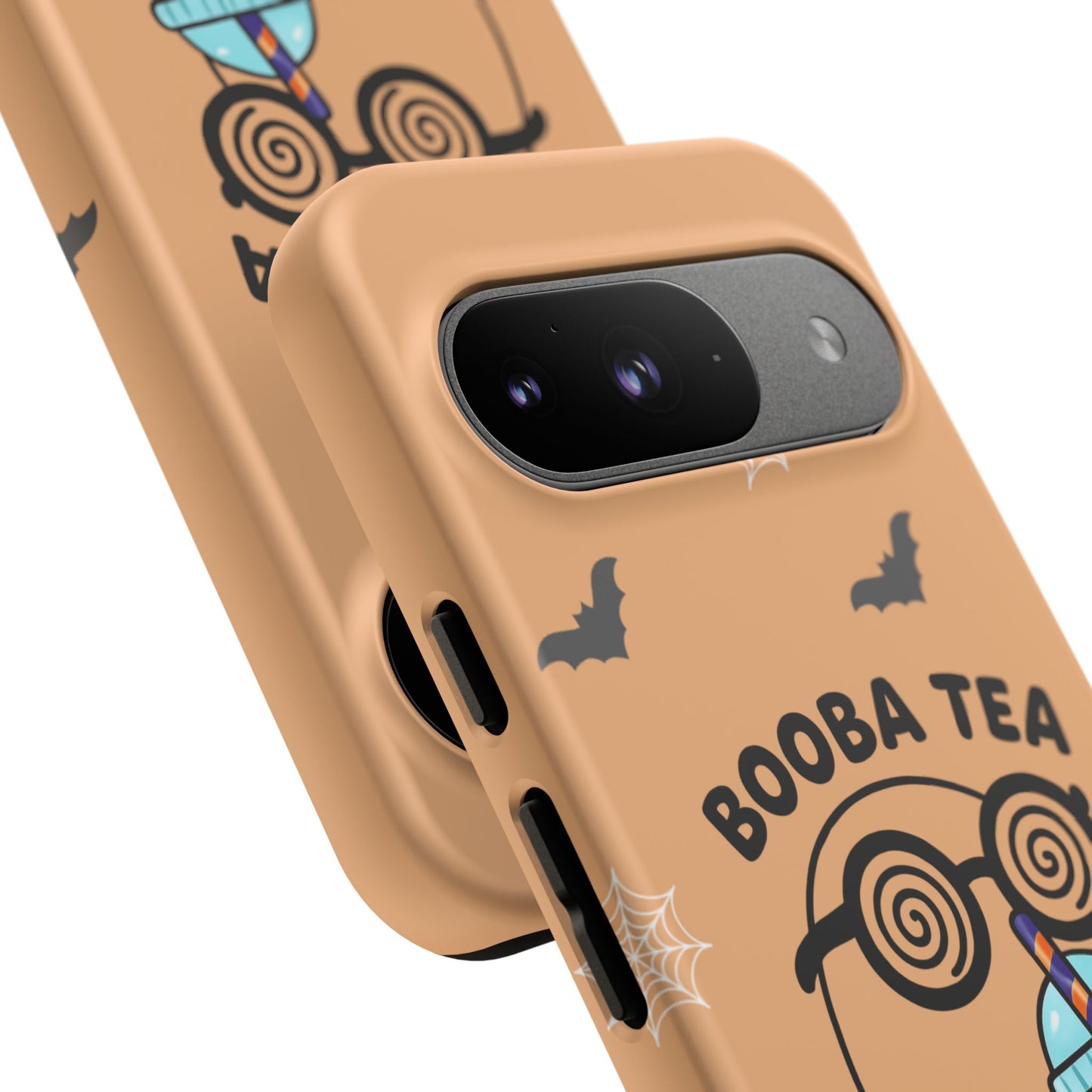 Cute Ghost Booba Tea Phone Case, Halloween Phone Cover, Booba Tea Cell Case, Kawaii Phone Accessory, Fall Vibes Phone Case