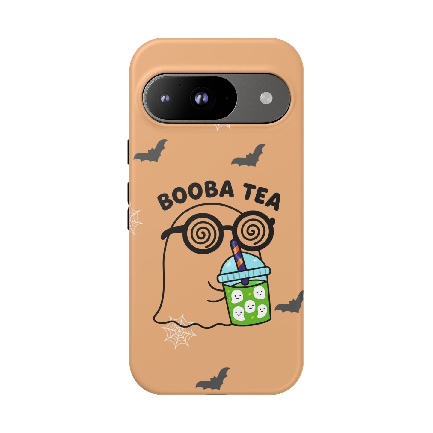 Cute Ghost Booba Tea Phone Case, Halloween Phone Cover, Booba Tea Cell Case, Kawaii Phone Accessory, Fall Vibes Phone Case